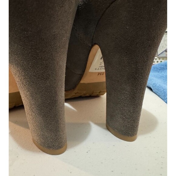 Talbots Corrine Gray Suede Loafer Pumps Block Heel Women’s Size 8M - Picture 12 of 16